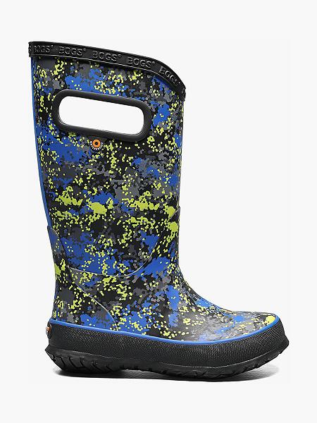 BOGS Boots Deutschland - Micro Camo Regenstiefel Kinder Blau Multi DE14386